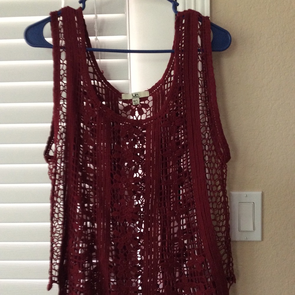 Lace Detail Overlay Top